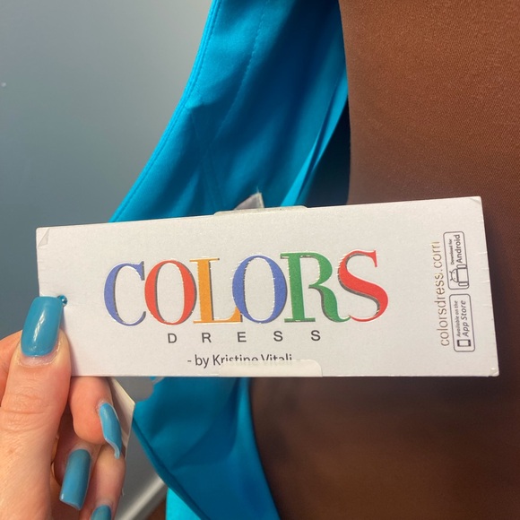 Ruched Satin Jersey dress with slit. - Picture 13 of 13